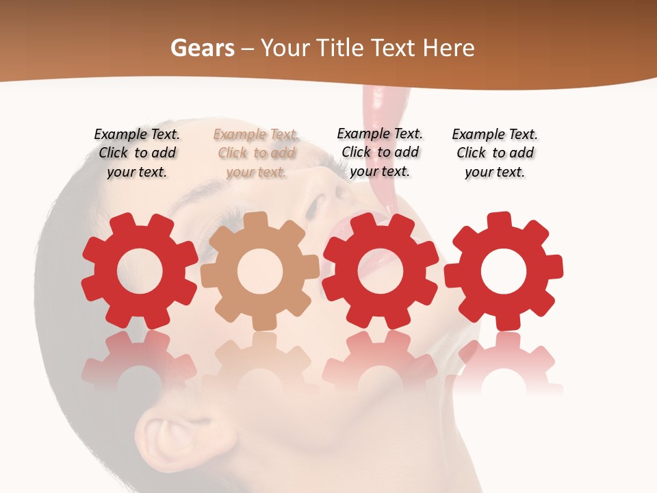 Sexy Brunette Chili PowerPoint Template