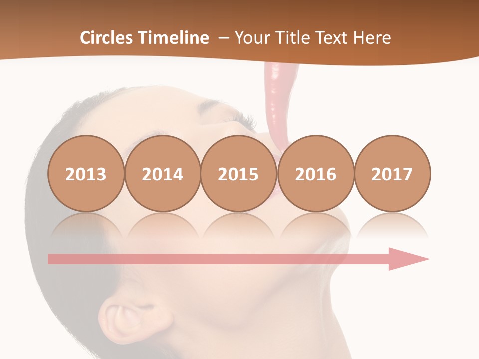 Sexy Brunette Chili PowerPoint Template