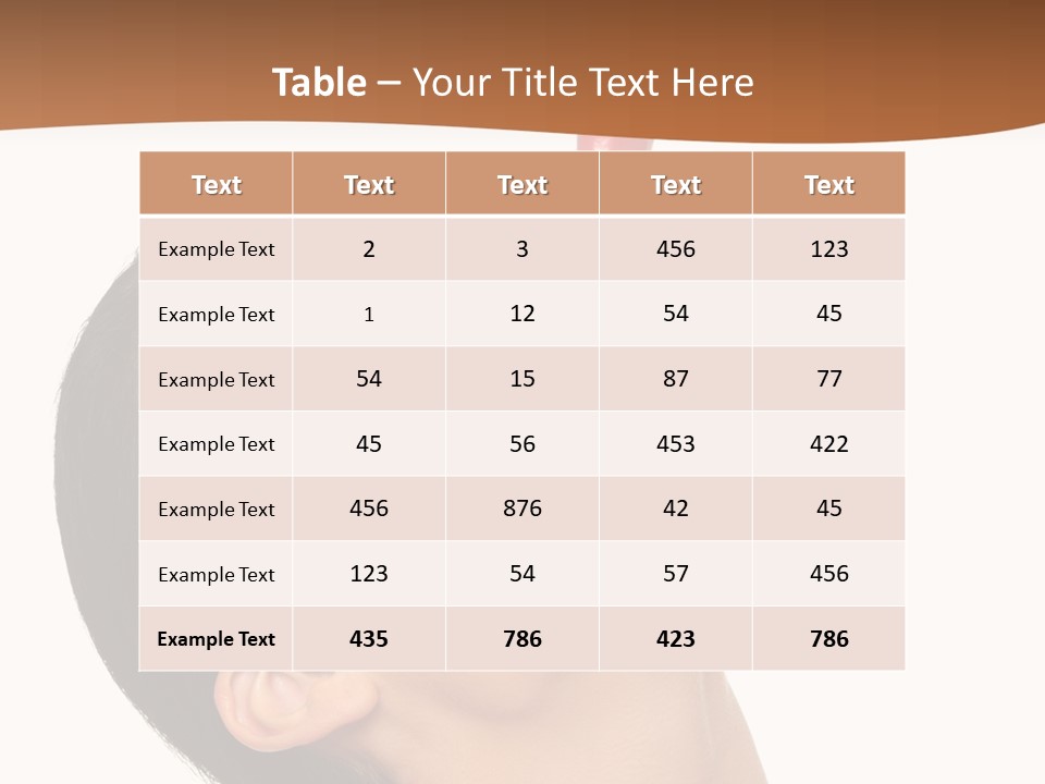 Sexy Brunette Chili PowerPoint Template