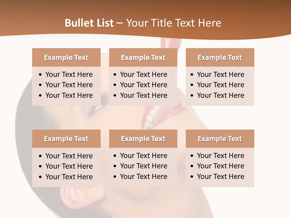 Sexy Brunette Chili PowerPoint Template