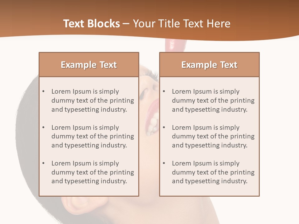 Sexy Brunette Chili PowerPoint Template