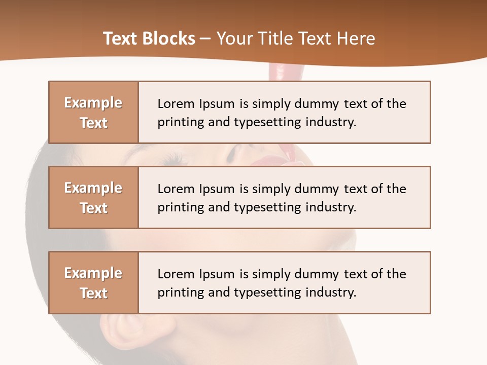 Sexy Brunette Chili PowerPoint Template