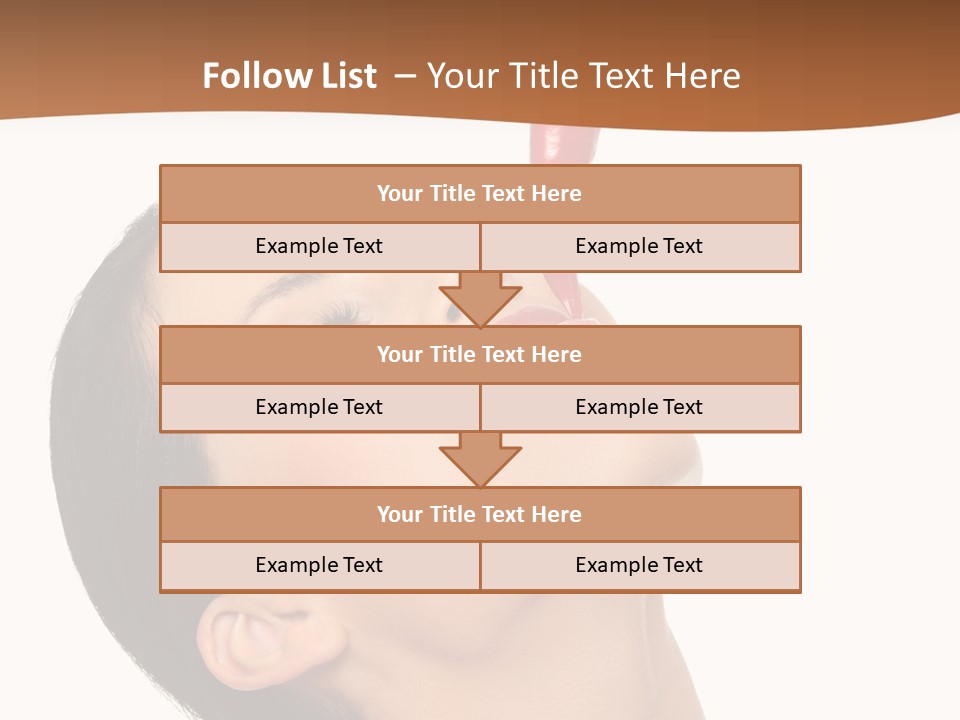 Sexy Brunette Chili PowerPoint Template