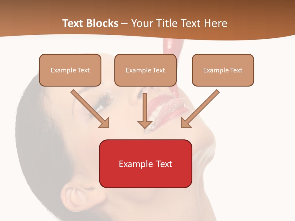 Sexy Brunette Chili PowerPoint Template