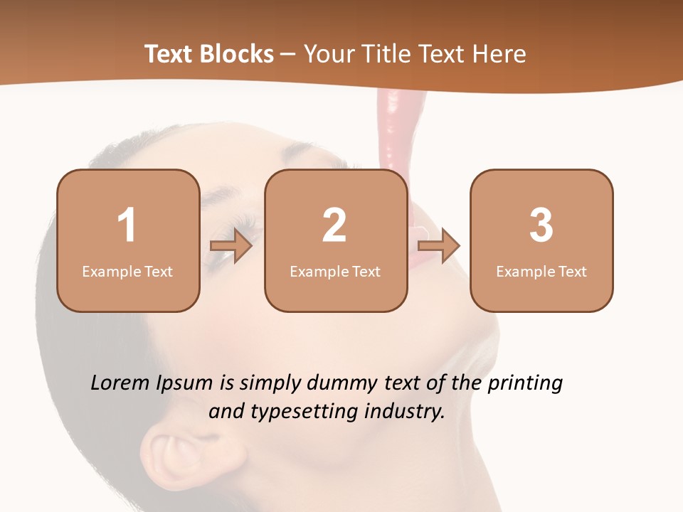 Sexy Brunette Chili PowerPoint Template