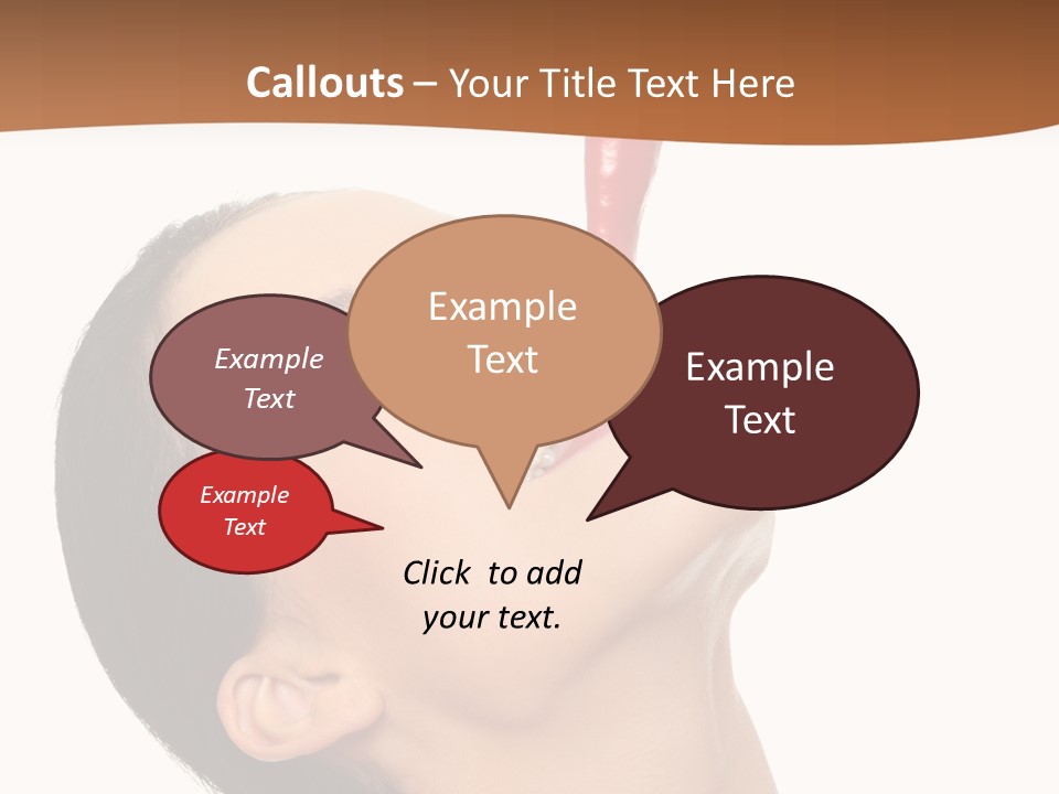 Sexy Brunette Chili PowerPoint Template