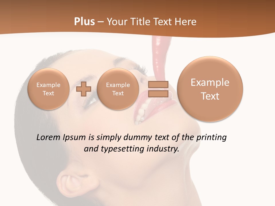 Sexy Brunette Chili PowerPoint Template