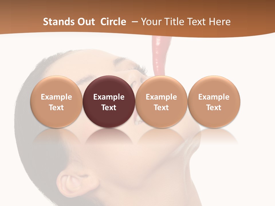 Sexy Brunette Chili PowerPoint Template