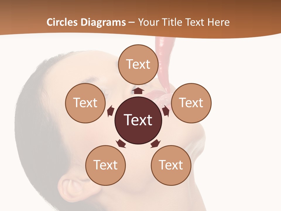 Sexy Brunette Chili PowerPoint Template