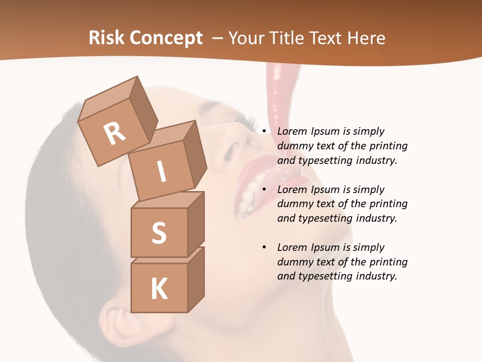 Sexy Brunette Chili PowerPoint Template