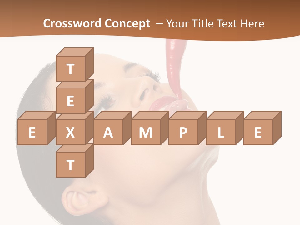 Sexy Brunette Chili PowerPoint Template