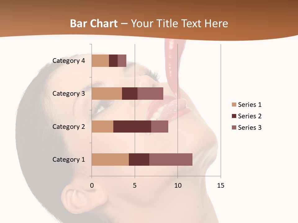 Sexy Brunette Chili PowerPoint Template