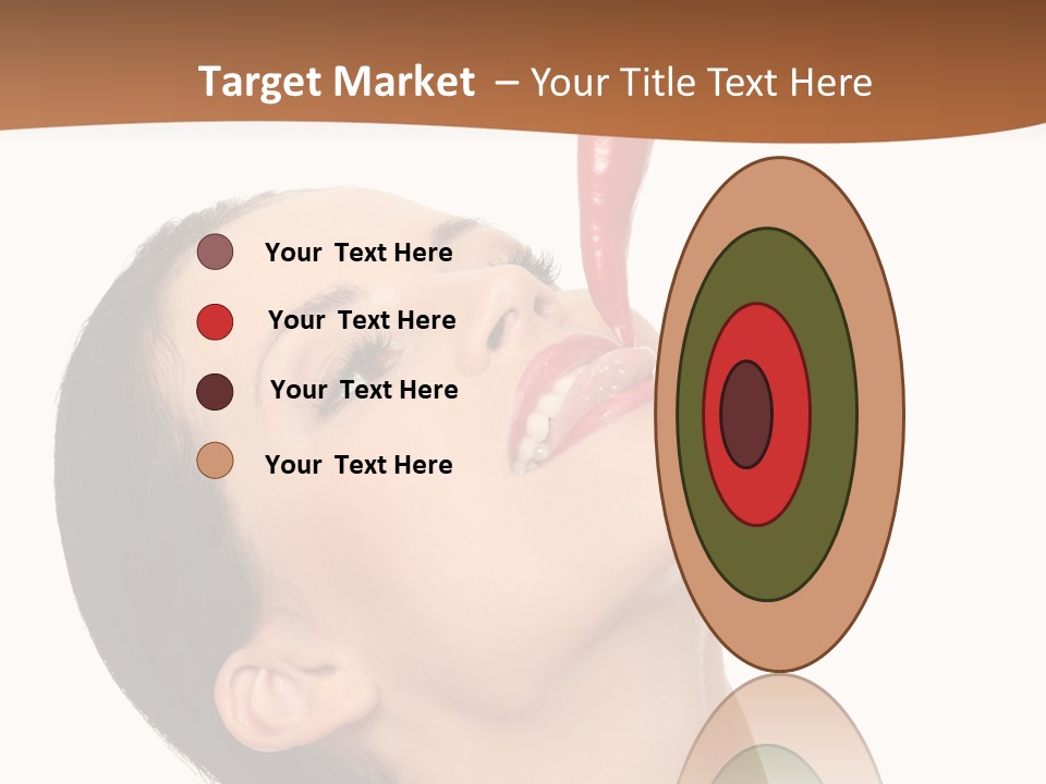 Sexy Brunette Chili PowerPoint Template