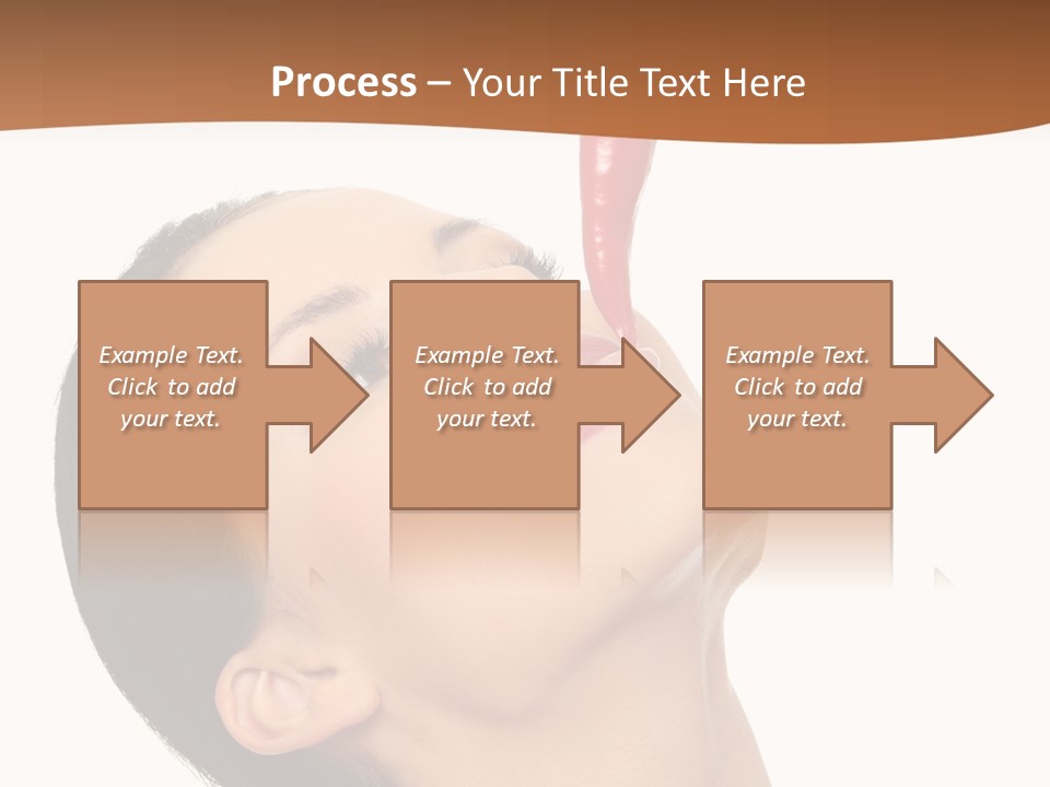 Sexy Brunette Chili PowerPoint Template