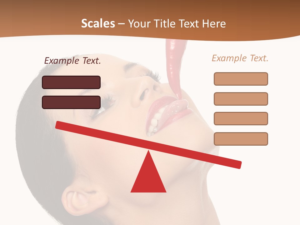 Sexy Brunette Chili PowerPoint Template