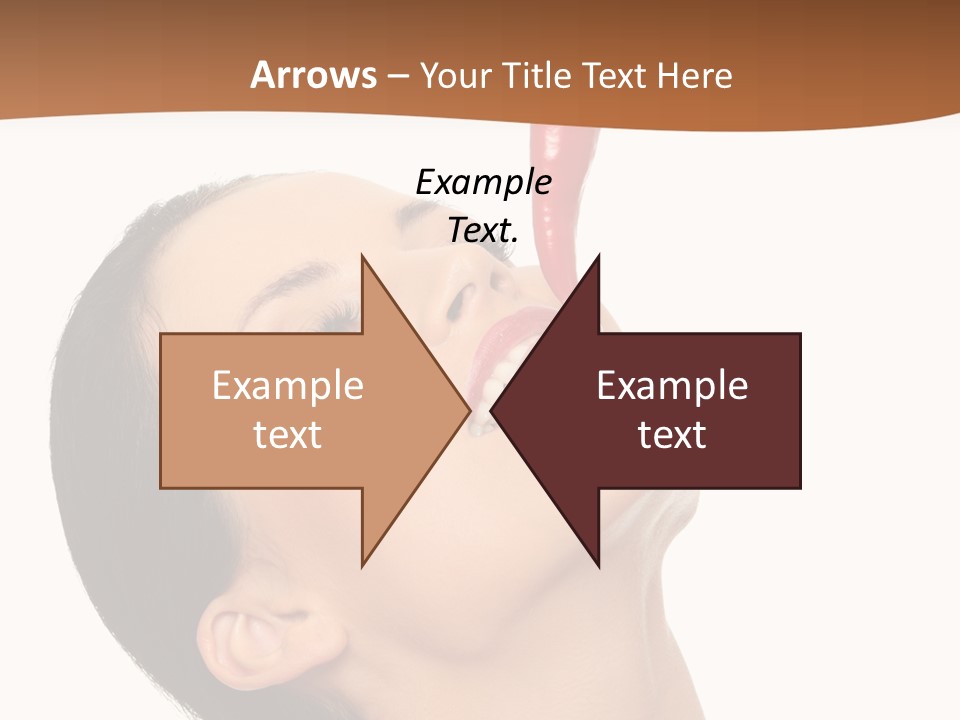 Sexy Brunette Chili PowerPoint Template