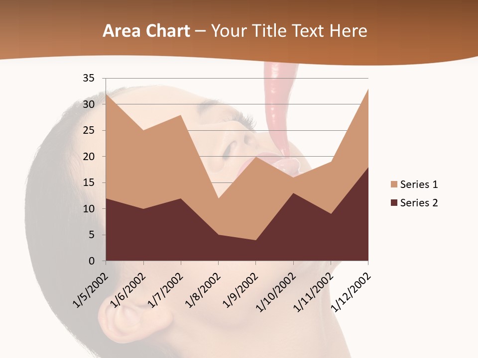 Sexy Brunette Chili PowerPoint Template