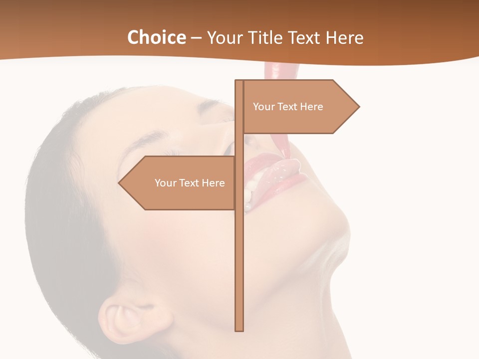 Sexy Brunette Chili PowerPoint Template