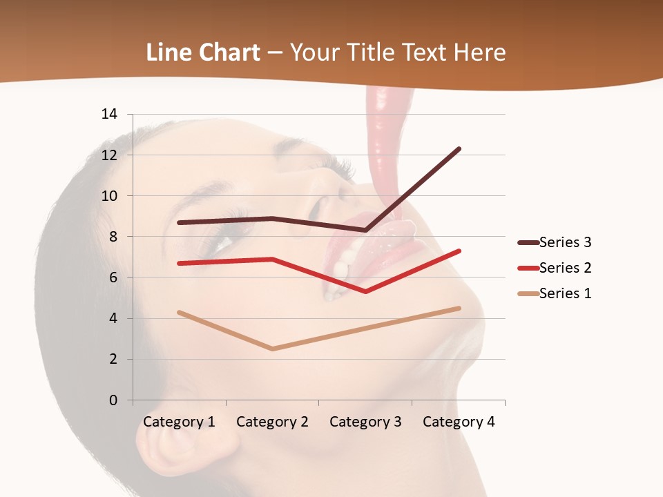 Sexy Brunette Chili PowerPoint Template