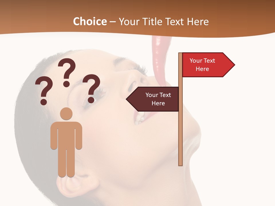Sexy Brunette Chili PowerPoint Template