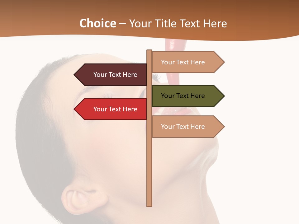 Sexy Brunette Chili PowerPoint Template