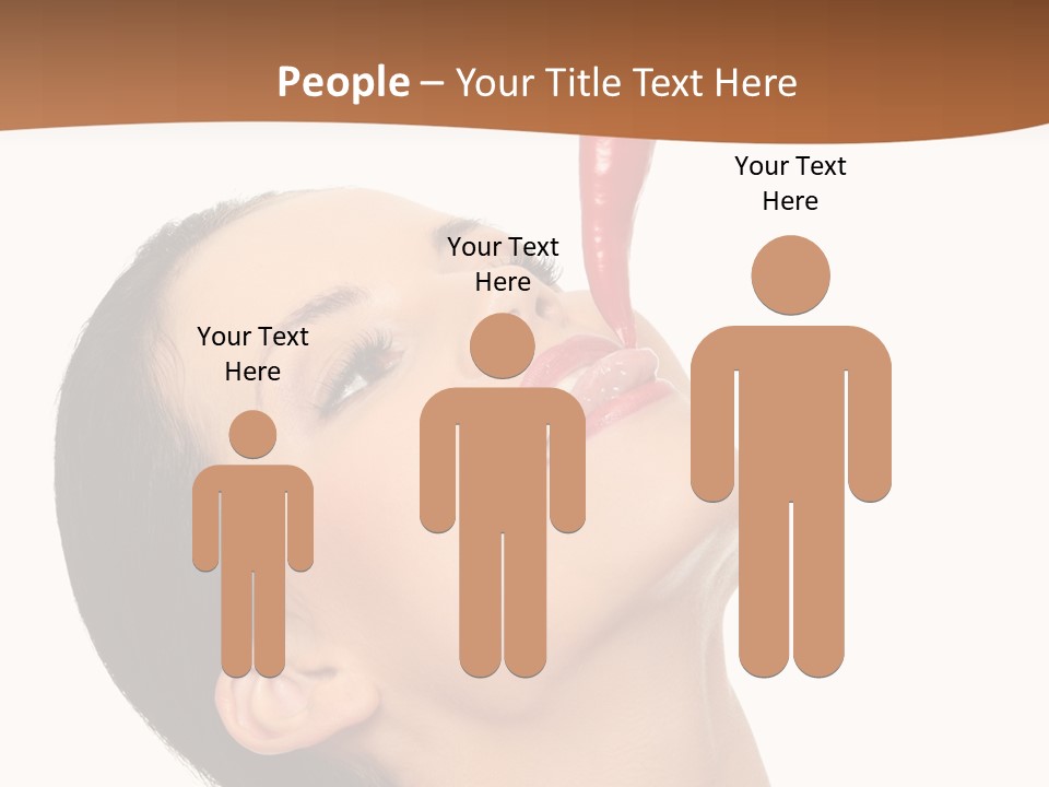 Sexy Brunette Chili PowerPoint Template