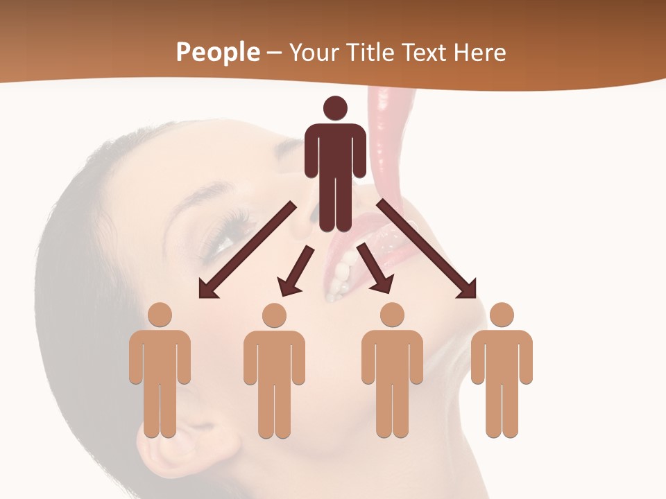 Sexy Brunette Chili PowerPoint Template