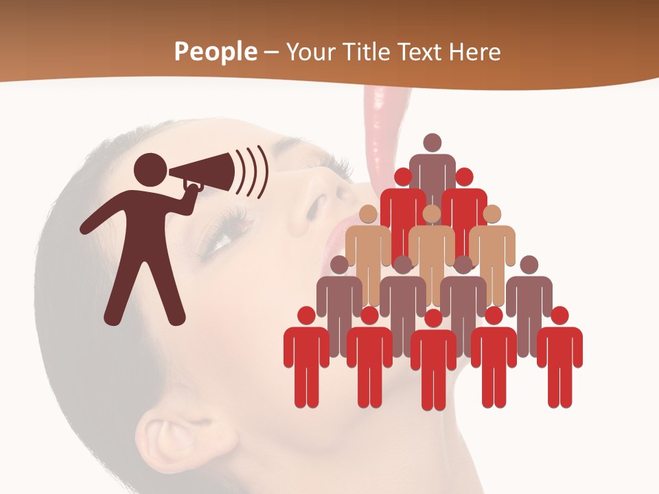 Sexy Brunette Chili PowerPoint Template