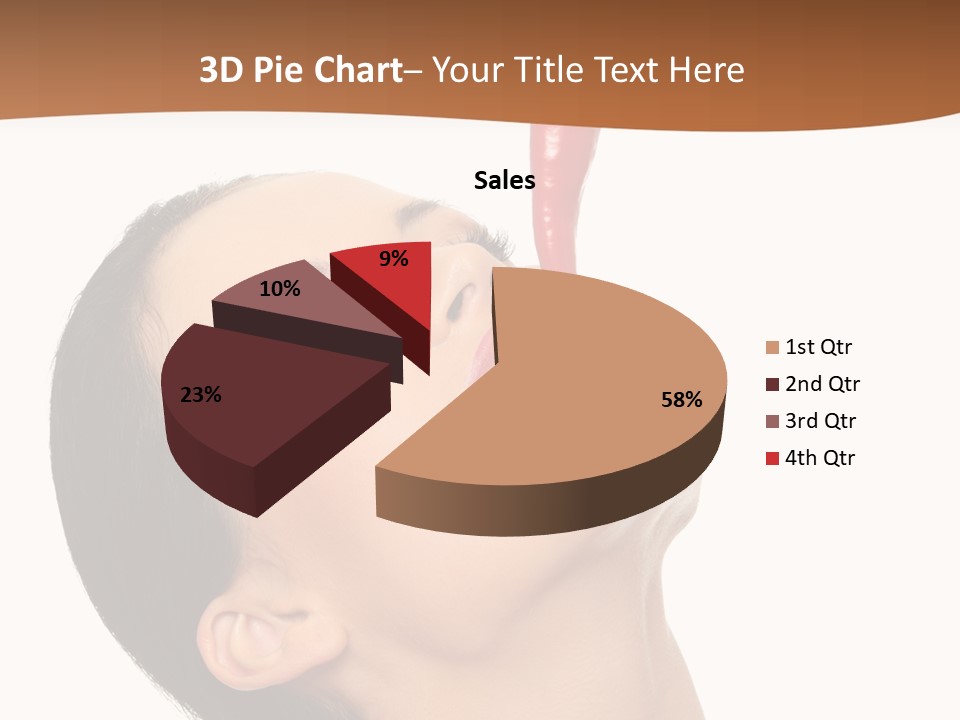 Sexy Brunette Chili PowerPoint Template