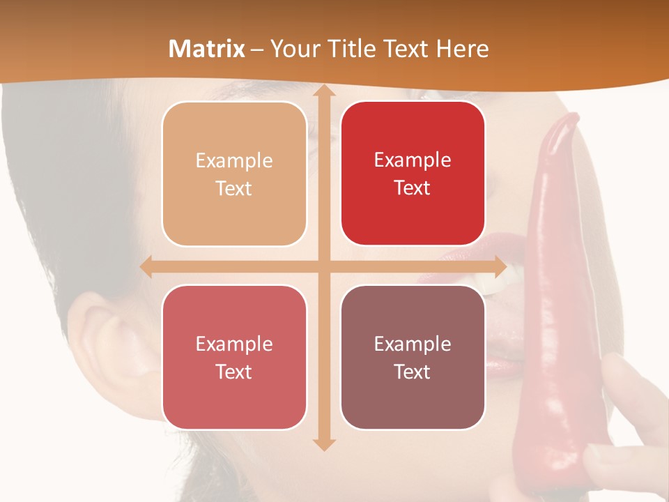 White Sensual Woman PowerPoint Template