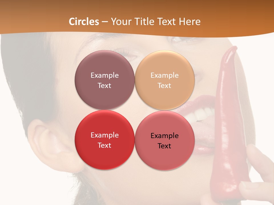 White Sensual Woman PowerPoint Template