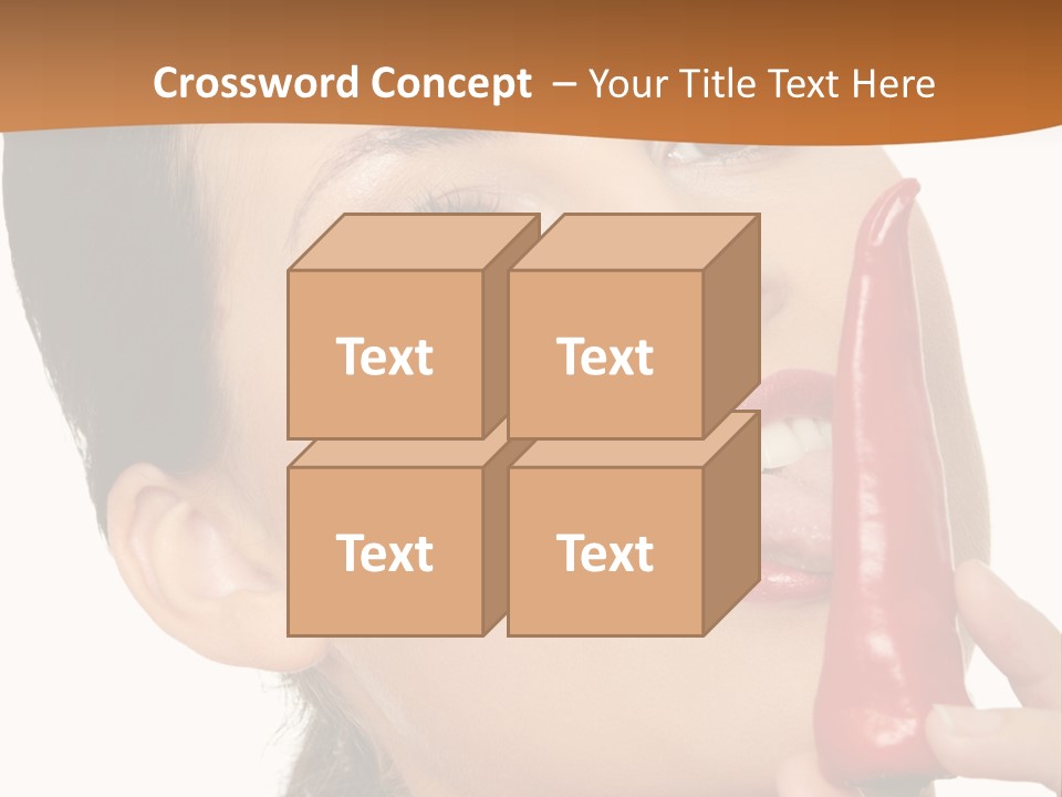 White Sensual Woman PowerPoint Template