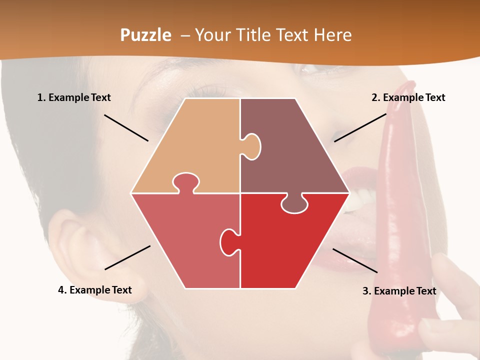 White Sensual Woman PowerPoint Template