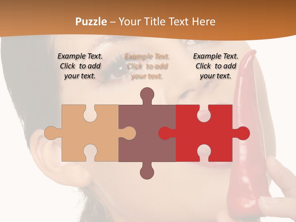 White Sensual Woman PowerPoint Template