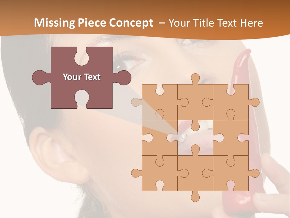 White Sensual Woman PowerPoint Template