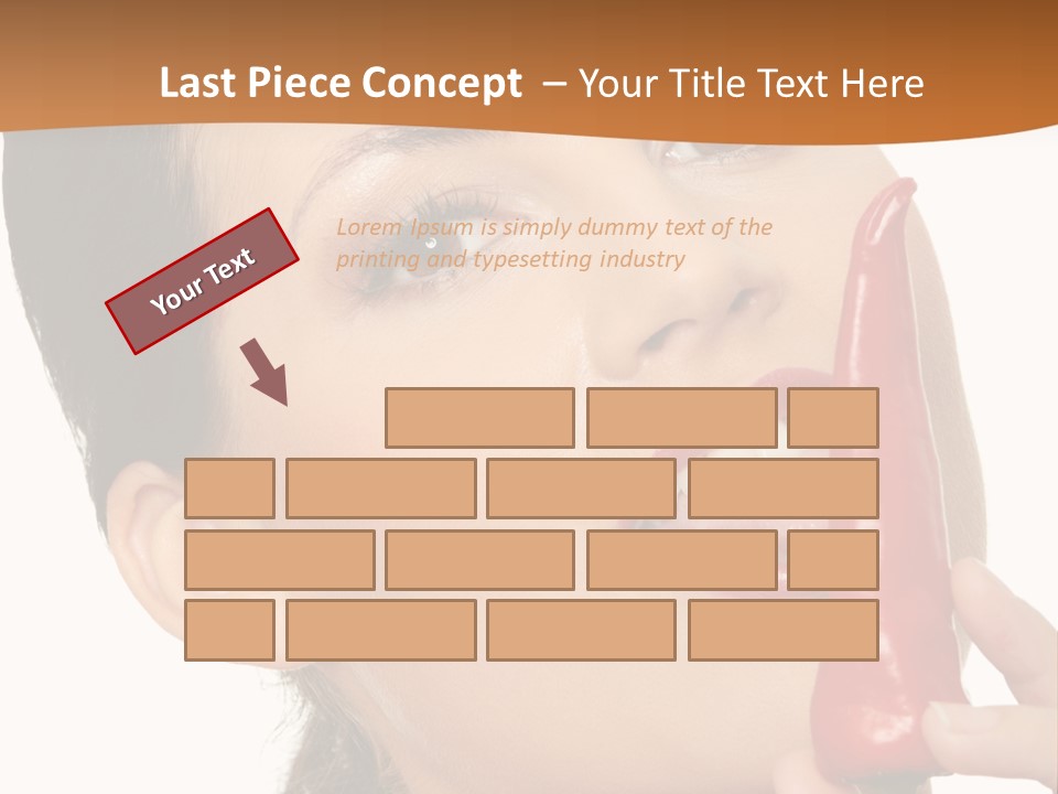 White Sensual Woman PowerPoint Template