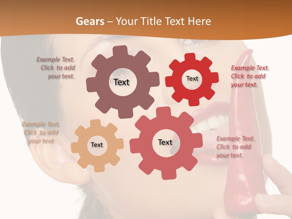 White Sensual Woman PowerPoint Template