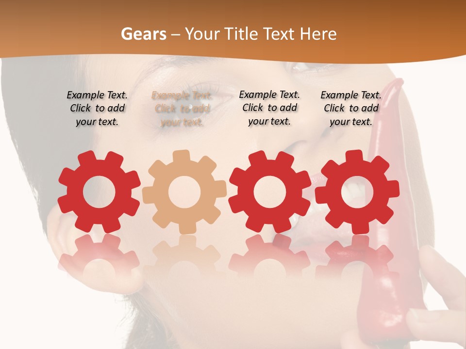 White Sensual Woman PowerPoint Template