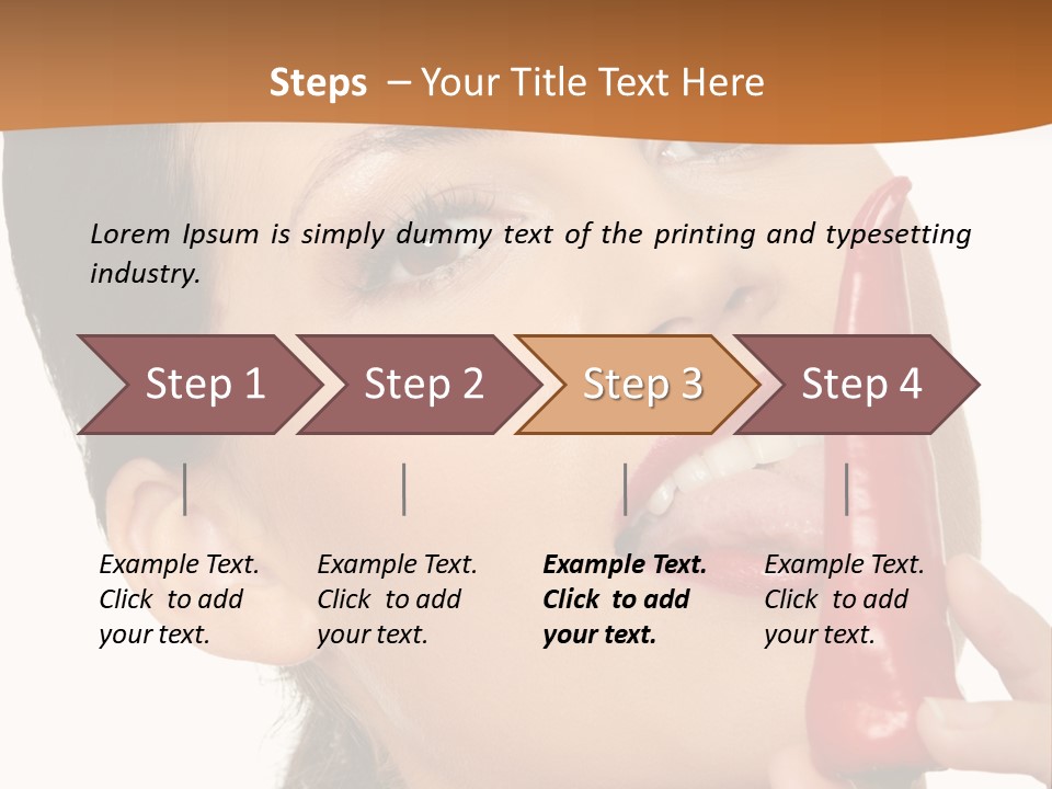 White Sensual Woman PowerPoint Template