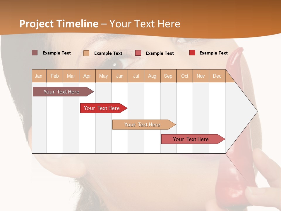 White Sensual Woman PowerPoint Template