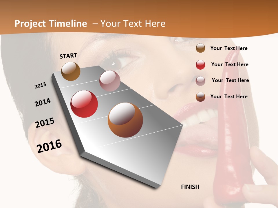 White Sensual Woman PowerPoint Template