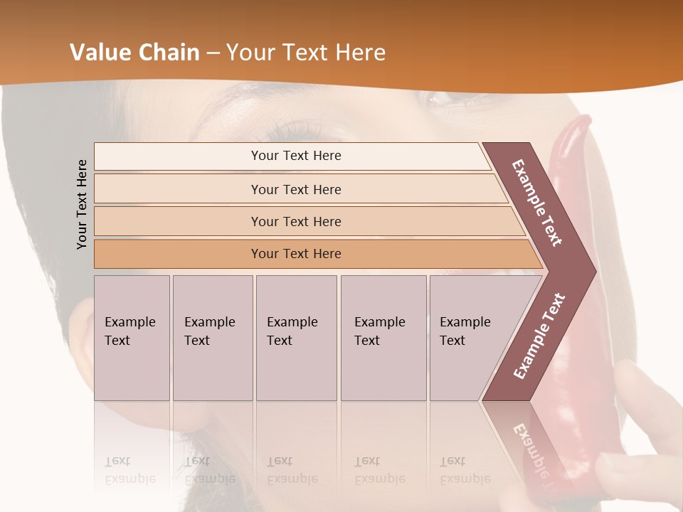 White Sensual Woman PowerPoint Template