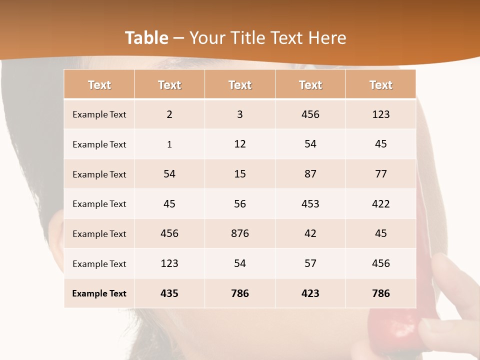 White Sensual Woman PowerPoint Template