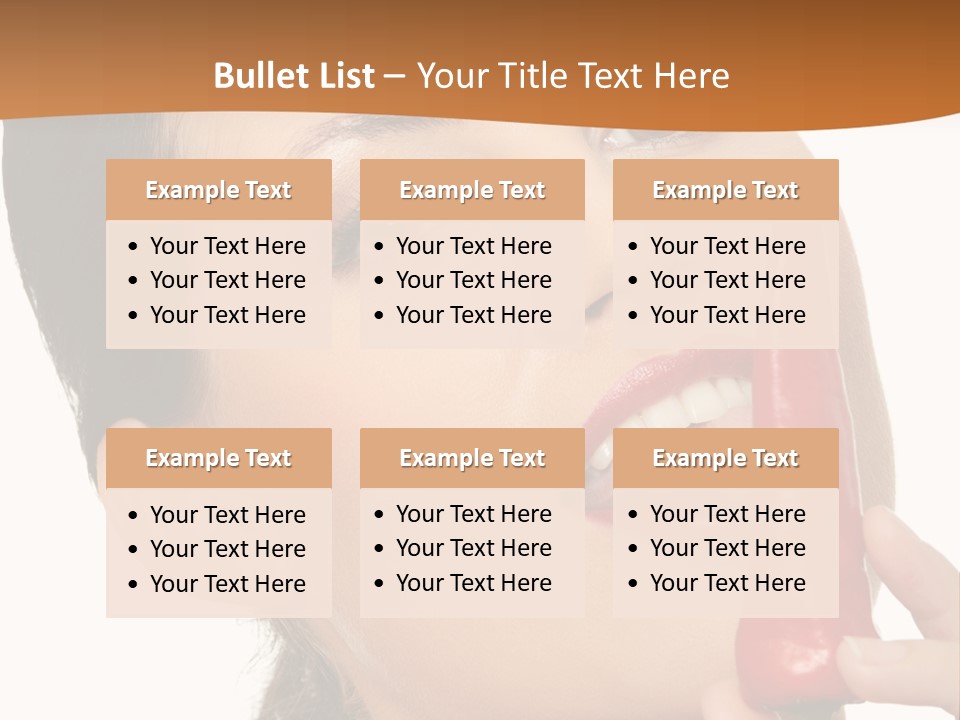 White Sensual Woman PowerPoint Template