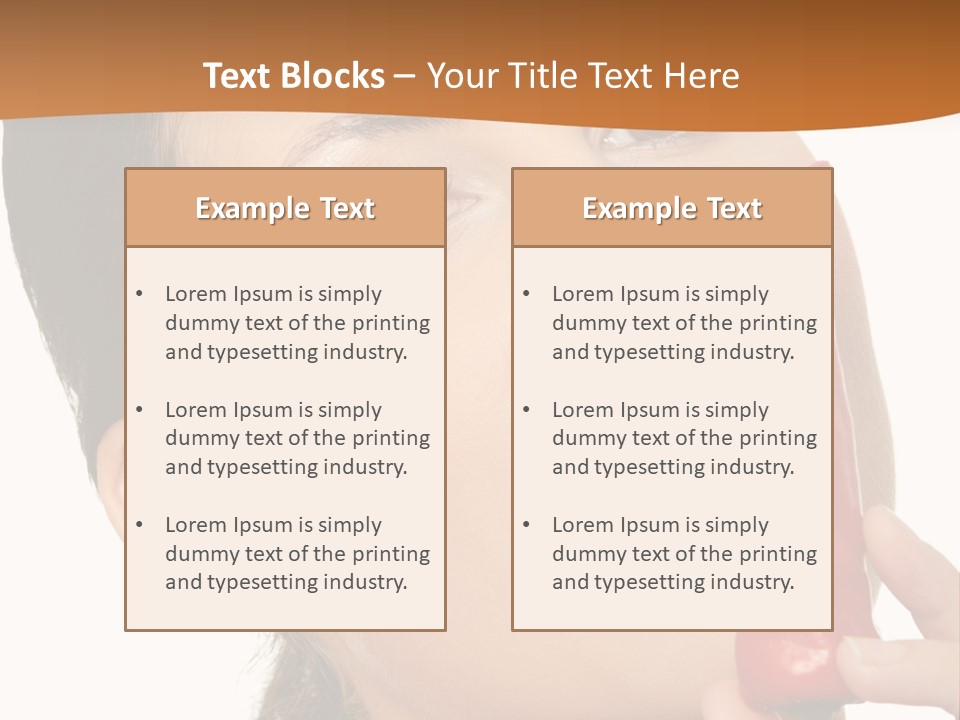 White Sensual Woman PowerPoint Template