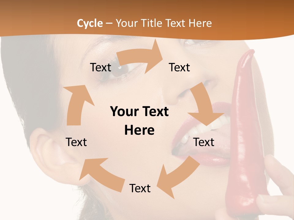 White Sensual Woman PowerPoint Template