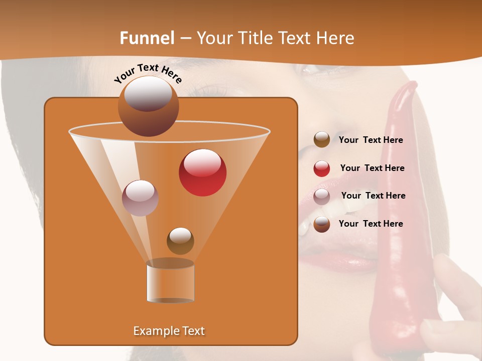 White Sensual Woman PowerPoint Template