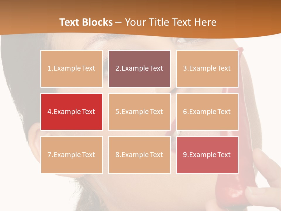 White Sensual Woman PowerPoint Template