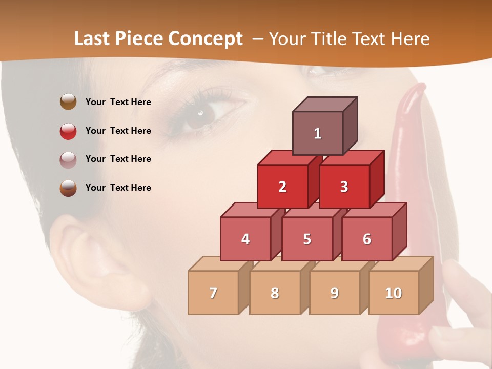 White Sensual Woman PowerPoint Template