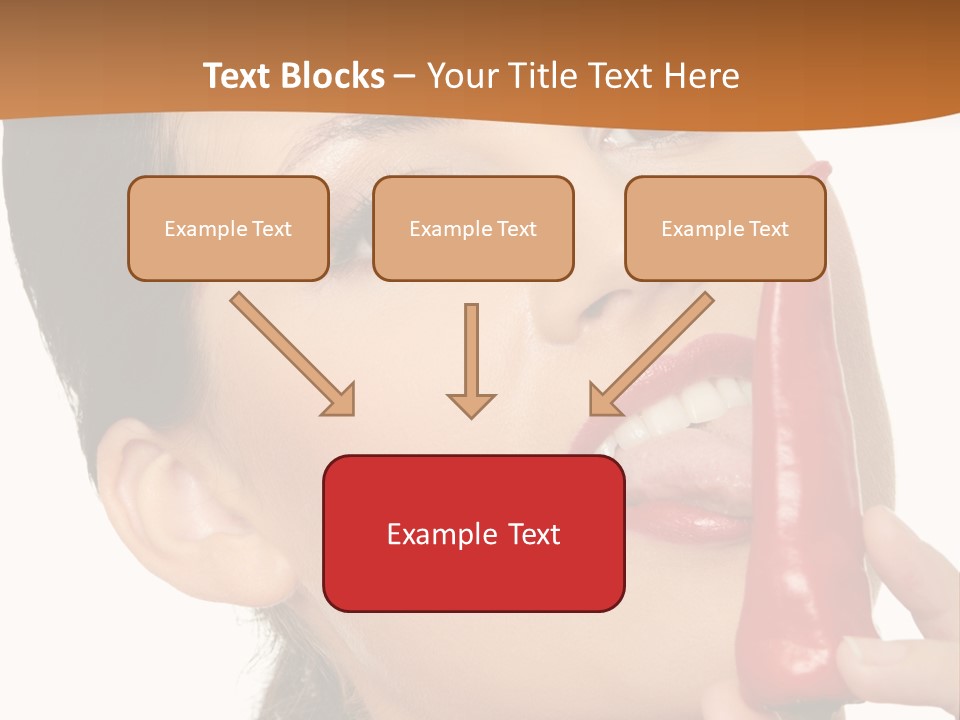 White Sensual Woman PowerPoint Template